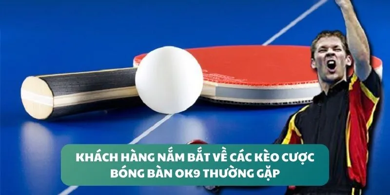 Khách hàng nắm bắt về các kèo cược Bóng bàn OK9 thường gặp